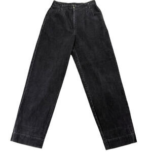 G2000 Corduroy Pants Womens 5 Black Vintage 90s High Rise Straight Leg Fit Baggy